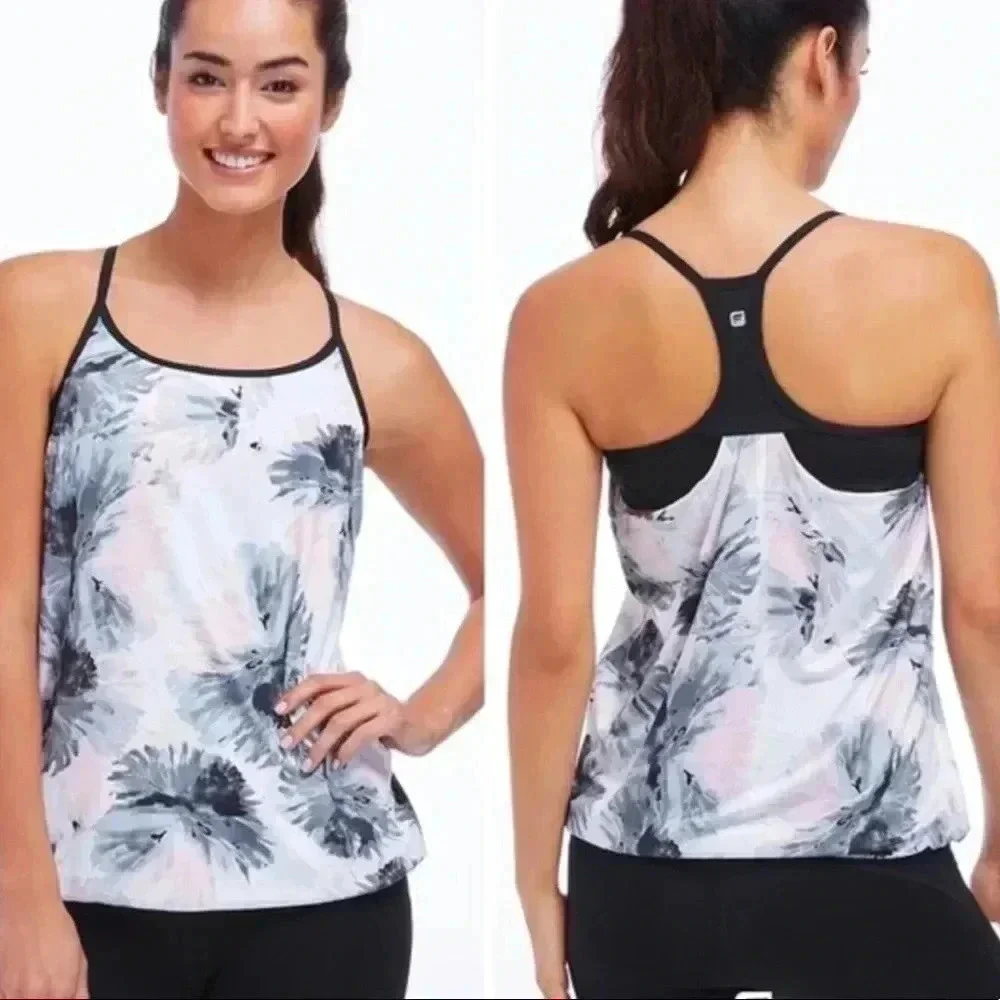 Fabletics Women’s Floral Racerback Top - Picture 1 of 7